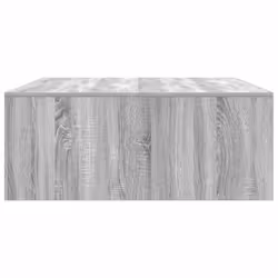 vidaXL Coffee Table with Drawers Black Oak 100x100x40 cm centre table - grey sonoma, 100 x 100 x 40 cm - Additional view 6