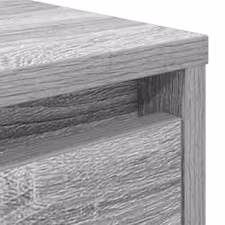 vidaXL Coffee Table with Drawers Black Oak 100x100x40 cm centre table - grey sonoma, 100 x 100 x 40 cm - Additional view 9