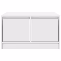 vidaXL Coffee Table with Drawers Black Oak 100x100x40 cm centre table - white, 70.5 x 70 x 40 cm - Additional view 5