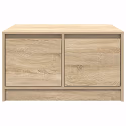 vidaXL Coffee Table with Drawers Black Oak 100x100x40 cm centre table - sonoma oak, 70.5 x 70 x 40 cm - Additional view 5