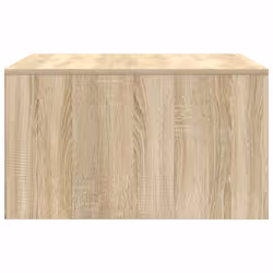 vidaXL Coffee Table with Drawers Black Oak 100x100x40 cm centre table - sonoma oak, 70.5 x 70 x 40 cm - Additional view 6