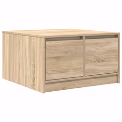 vidaXL Coffee Table with Drawers Black Oak 100x100x40 cm centre table - sonoma oak, 70.5 x 70 x 40 cm - Additional view 7