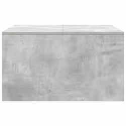 vidaXL Coffee Table with Drawers Black Oak 100x100x40 cm centre table - concrete grey, 70.5 x 70 x 40 cm - Additional view 6