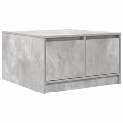 vidaXL Coffee Table with Drawers Black Oak 100x100x40 cm centre table - concrete grey, 70.5 x 70 x 40 cm - Additional view 7