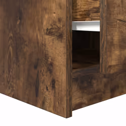 vidaXL Coffee Table with Drawers Black Oak 100x100x40 cm centre table - smoked oak, 70.5 x 70 x 40 cm - Additional view 10