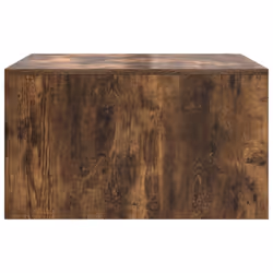 vidaXL Coffee Table with Drawers Black Oak 100x100x40 cm centre table - smoked oak, 70.5 x 70 x 40 cm - Additional view 6