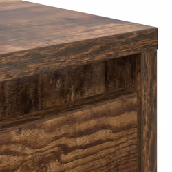 vidaXL Coffee Table with Drawers Black Oak 100x100x40 cm centre table - smoked oak, 70.5 x 70 x 40 cm - Additional view 9