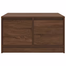 vidaXL Coffee Table with Drawers Black Oak 100x100x40 cm centre table - brown oak, 70.5 x 70 x 40 cm - Additional view 5