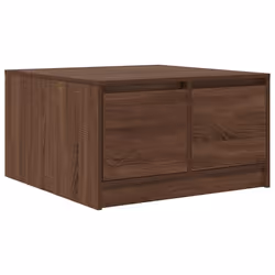 vidaXL Coffee Table with Drawers Black Oak 100x100x40 cm centre table - brown oak, 70.5 x 70 x 40 cm - Additional view 7
