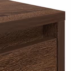 vidaXL Coffee Table with Drawers Black Oak 100x100x40 cm centre table - brown oak, 70.5 x 70 x 40 cm - Additional view 9