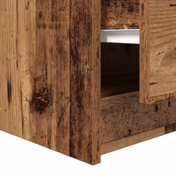 vidaXL Coffee Table with Drawers Black Oak 100x100x40 cm centre table - old wood, 70.5 x 70 x 40 cm - Additional view 10
