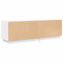 vidaXL TV Cabinet with LED Lights Old Wood 193.5x41x50 cm TV stand - white, 160.5 cm - Additional view 8