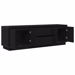 vidaXL TV Cabinet with LED Lights Old Wood 193.5x41x50 cm TV stand - black oak, 160.5 cm - Additional view 5