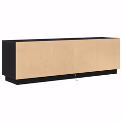 vidaXL TV Cabinet with LED Lights Old Wood 193.5x41x50 cm TV stand - black oak, 160.5 cm - Additional view 8