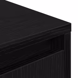 vidaXL TV Cabinet with LED Lights Old Wood 193.5x41x50 cm TV stand - black oak, 160.5 cm - Additional view 9