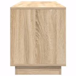 vidaXL TV Cabinet with LED Lights Old Wood 193.5x41x50 cm TV stand - sonoma oak, 160.5 cm - Additional view 7