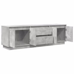 vidaXL TV Cabinet with LED Lights Old Wood 193.5x41x50 cm TV stand - concrete grey, 160.5 cm - Additional view 5