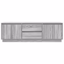 vidaXL TV Cabinet with LED Lights Old Wood 193.5x41x50 cm TV stand - grey sonoma, 160.5 cm - Additional view 6