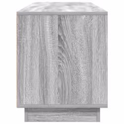 vidaXL TV Cabinet with LED Lights Old Wood 193.5x41x50 cm TV stand - grey sonoma, 160.5 cm - Additional view 7