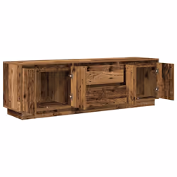 vidaXL TV Cabinet with LED Lights Old Wood 193.5x41x50 cm TV stand - old wood, 160.5 cm - Additional view 5