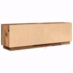 vidaXL TV Cabinet with LED Lights Old Wood 193.5x41x50 cm TV stand - old wood, 160.5 cm - Additional view 8