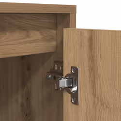 vidaXL TV Cabinet with LED Lights Old Wood 193.5x41x50 cm TV stand - artisan oak, 160.5 cm - Additional view 10