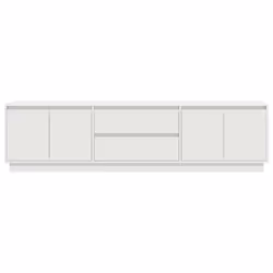 vidaXL TV Cabinet with LED Lights Old Wood 193.5x41x50 cm TV stand - white, 193.5 cm - Additional view 6