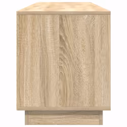 vidaXL TV Cabinet with LED Lights Old Wood 193.5x41x50 cm TV stand - sonoma oak, 193.5 cm - Additional view 7