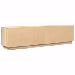 vidaXL TV Cabinet with LED Lights Old Wood 193.5x41x50 cm TV stand - sonoma oak, 193.5 cm - Additional view 8