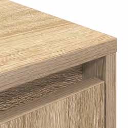 vidaXL TV Cabinet with LED Lights Old Wood 193.5x41x50 cm TV stand - sonoma oak, 193.5 cm - Additional view 9