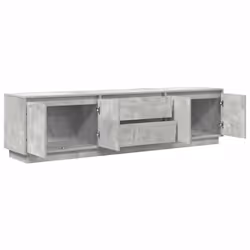 vidaXL TV Cabinet with LED Lights Old Wood 193.5x41x50 cm TV stand - concrete grey, 193.5 cm - Additional view 5