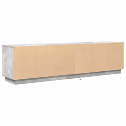 vidaXL TV Cabinet with LED Lights Old Wood 193.5x41x50 cm TV stand - concrete grey, 193.5 cm - Additional view 8