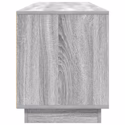 vidaXL TV Cabinet with LED Lights Old Wood 193.5x41x50 cm TV stand - grey sonoma, 193.5 cm - Additional view 7