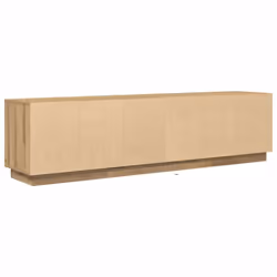 vidaXL TV Cabinet with LED Lights Old Wood 193.5x41x50 cm TV stand - artisan oak, 193.5 cm - Additional view 8