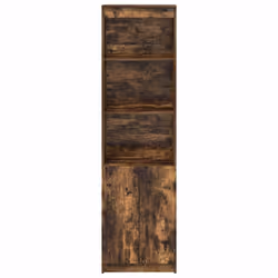 vidaXL Highboard Black Oak 37.5x35x180 cm Engineered Wood cabinet side cabinet - smoked oak, 50 cm - Additional view 5