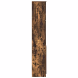 vidaXL Highboard Black Oak 37.5x35x180 cm Engineered Wood cabinet side cabinet - smoked oak, 50 cm - Additional view 6