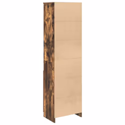 vidaXL Highboard Black Oak 37.5x35x180 cm Engineered Wood cabinet side cabinet - smoked oak, 50 cm - Additional view 7