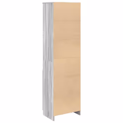 vidaXL Highboard Black Oak 37.5x35x180 cm Engineered Wood cabinet side cabinet - grey sonoma, 50 cm - Additional view 7