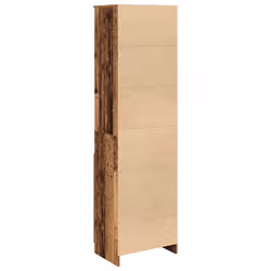 vidaXL Highboard Black Oak 37.5x35x180 cm Engineered Wood cabinet side cabinet - old wood, 50 cm - Additional view 7
