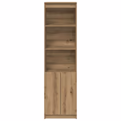 vidaXL Highboard Black Oak 37.5x35x180 cm Engineered Wood cabinet side cabinet - artisan oak, 50 cm - Additional view 5