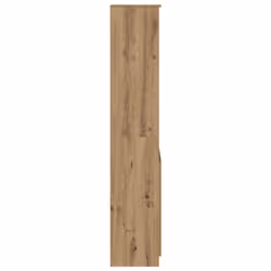 vidaXL Highboard Black Oak 37.5x35x180 cm Engineered Wood cabinet side cabinet - artisan oak, 50 cm - Additional view 6