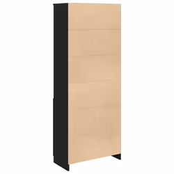 vidaXL Highboard Black Oak 37.5x35x180 cm Engineered Wood cabinet side cabinet - black, 70 cm - Additional view 7