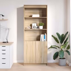 vidaXL Highboard Black Oak 37.5x35x180 cm Engineered Wood cabinet side cabinet - sonoma oak, 70 cm - Additional view 2