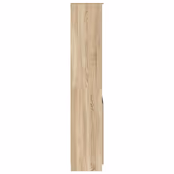 vidaXL Highboard Black Oak 37.5x35x180 cm Engineered Wood cabinet side cabinet - sonoma oak, 70 cm - Additional view 6