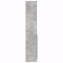 vidaXL Highboard Black Oak 37.5x35x180 cm Engineered Wood cabinet side cabinet - concrete grey, 70 cm - Additional view 6