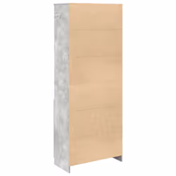 vidaXL Highboard Black Oak 37.5x35x180 cm Engineered Wood cabinet side cabinet - concrete grey, 70 cm - Additional view 7