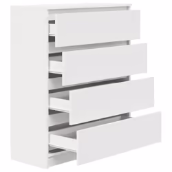 vidaXL Sideboard White 80x35x99 cm Engineered Wood storage cabinet - Additional view 4