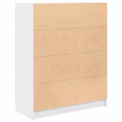 vidaXL Sideboard White 80x35x99 cm Engineered Wood storage cabinet - Additional view 7