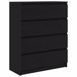 vidaXL Sideboard Black Oak 80x35x99 cm Engineered Wood storage cabinet