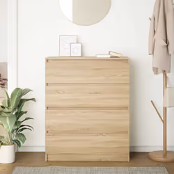 vidaXL Sideboard Sonoma Oak 80x35x99 cm Engineered Wood storage cabinet